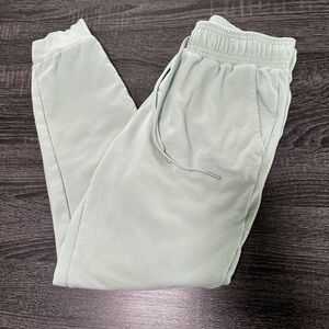 Auden Mint Green Fleece-Lined Jogger Pants